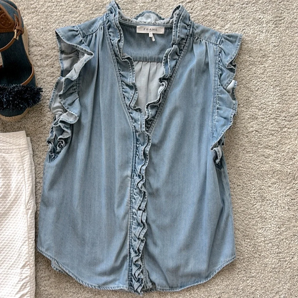 Frame Denim Lauren Top - Picture 3 of 8